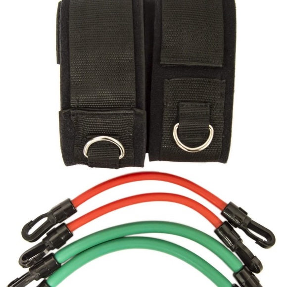 Latex resistance bands with ankle straps BRAND NEW - Picture 3 of 5